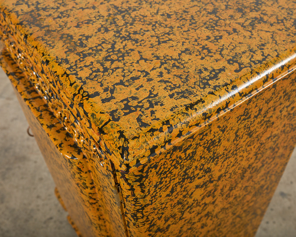 Queen Anne Style Cupboard Mustard Speckled by Ira Yeager