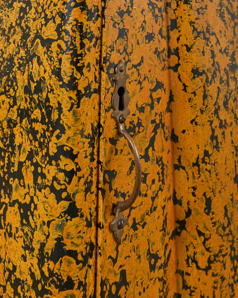 Queen Anne Style Cupboard Mustard Speckled by Ira Yeager