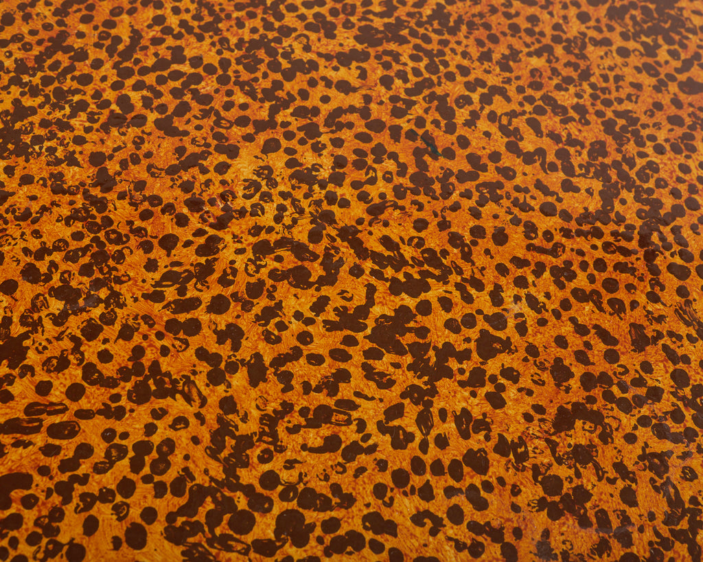 English Regency Style Table Lacquer Speckled by Artist Ira Yeager