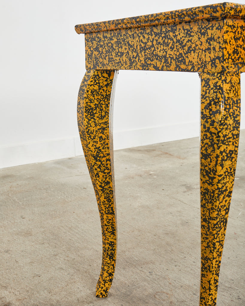 Queen Anne Style Console or Desk Speckled by Ira Yeager