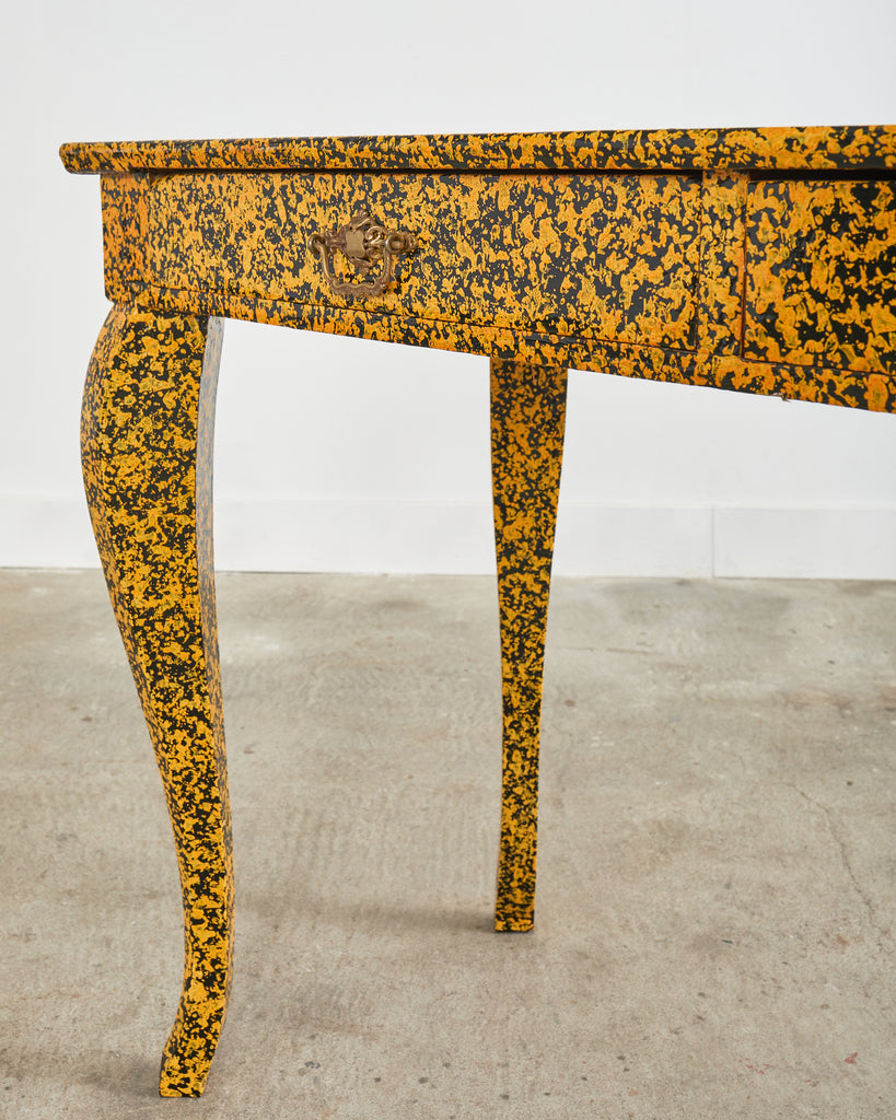 Queen Anne Style Console or Desk Speckled by Ira Yeager