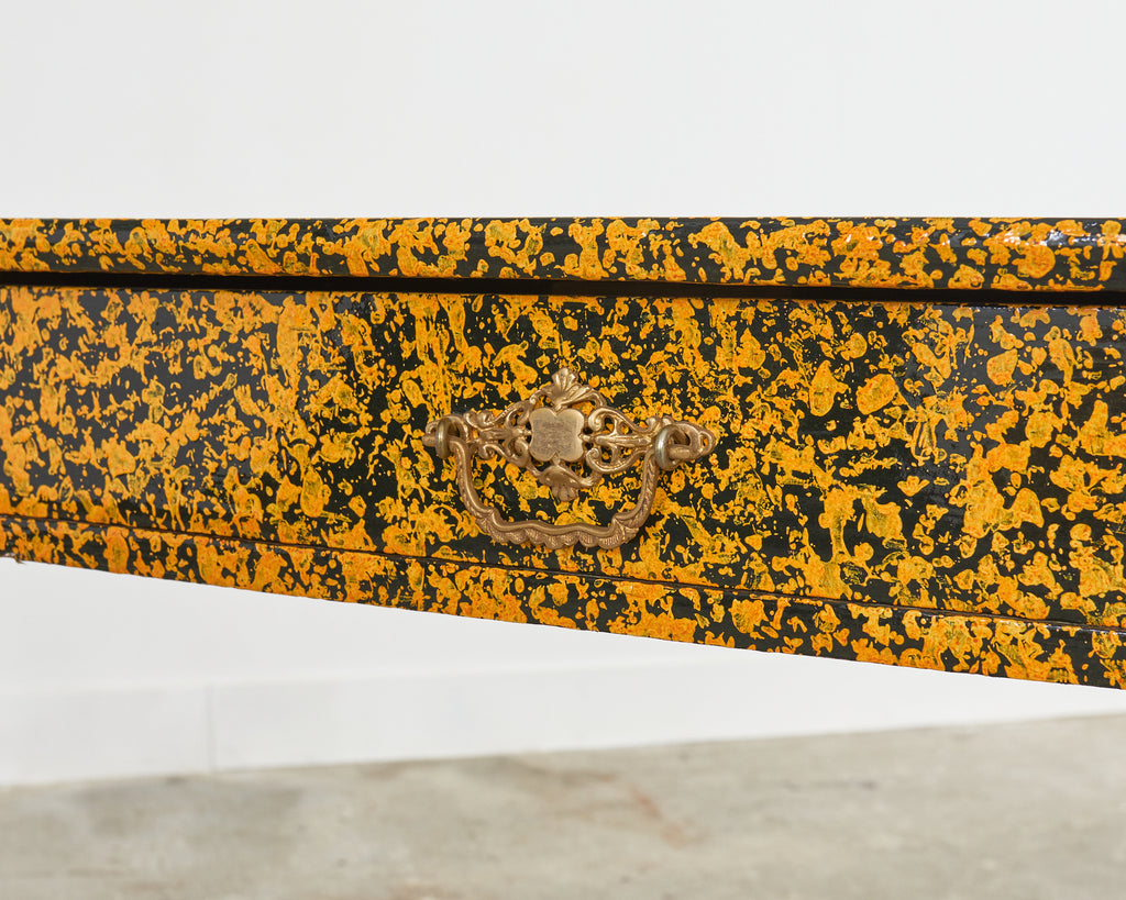 Queen Anne Style Console or Desk Speckled by Ira Yeager