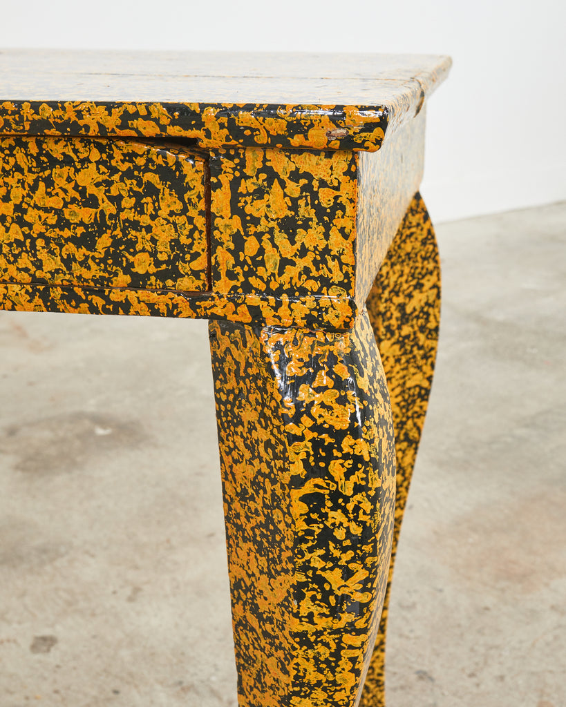 Queen Anne Style Console or Desk Speckled by Ira Yeager