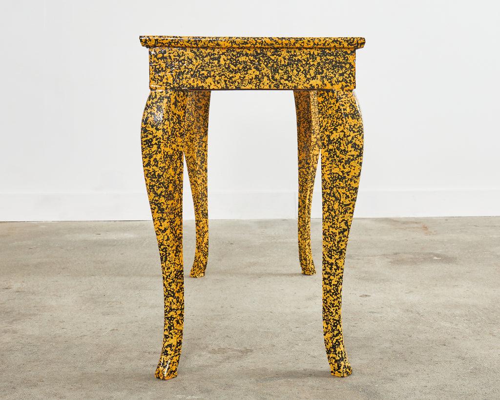 Queen Anne Style Console or Desk Speckled by Ira Yeager