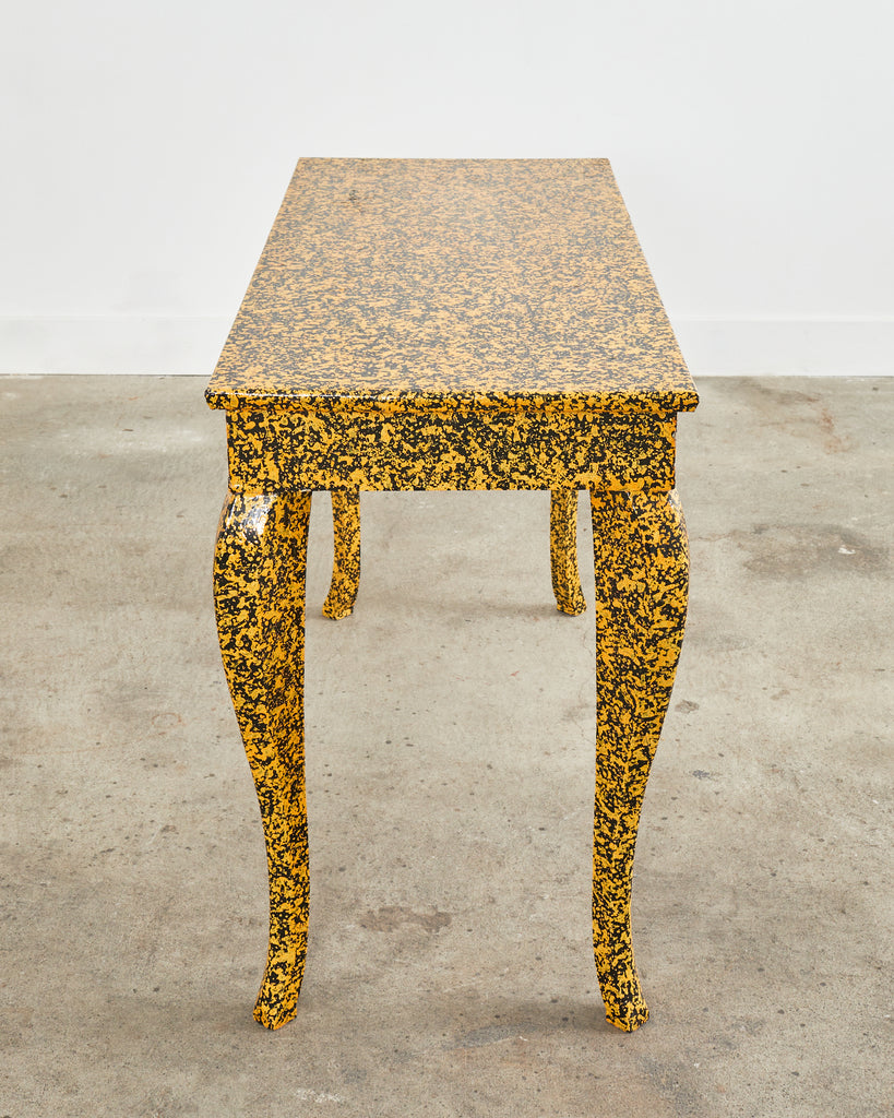 Queen Anne Style Console or Desk Speckled by Ira Yeager
