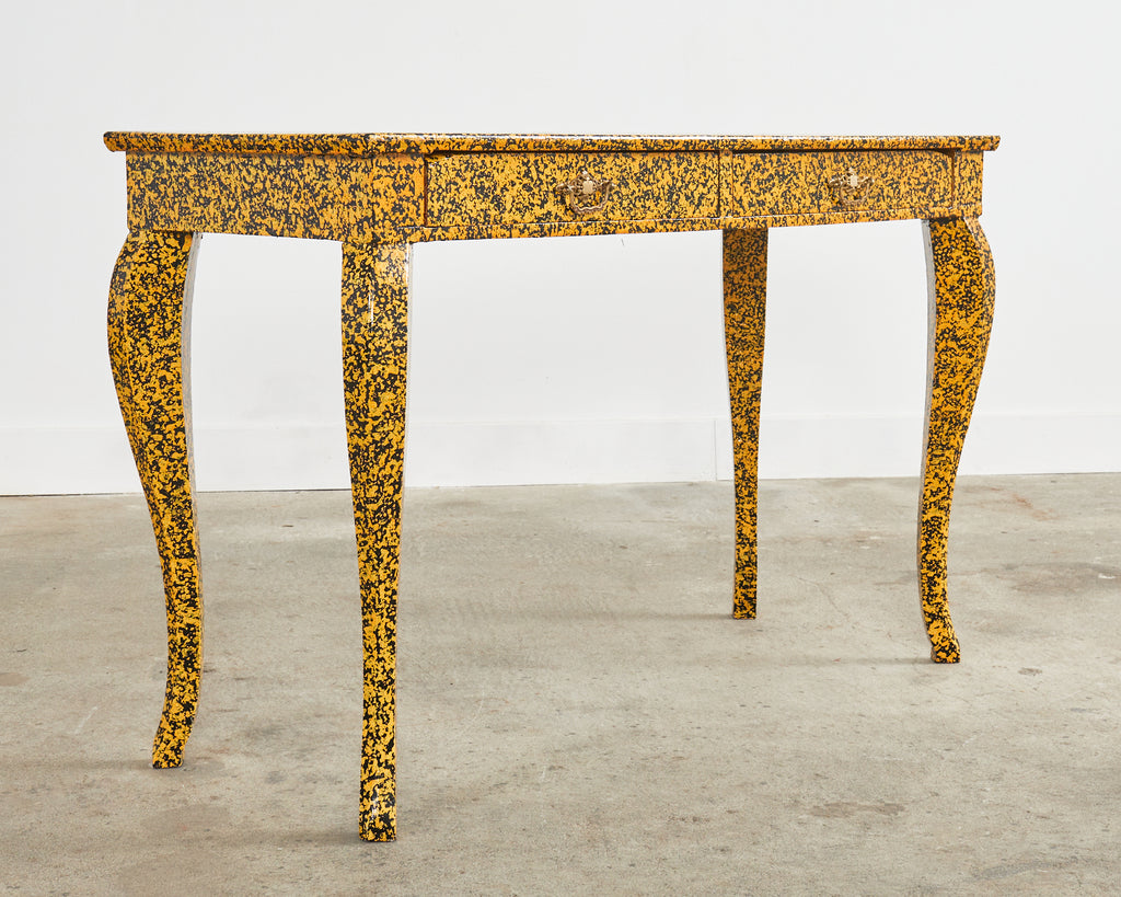 Queen Anne Style Console or Desk Speckled by Ira Yeager