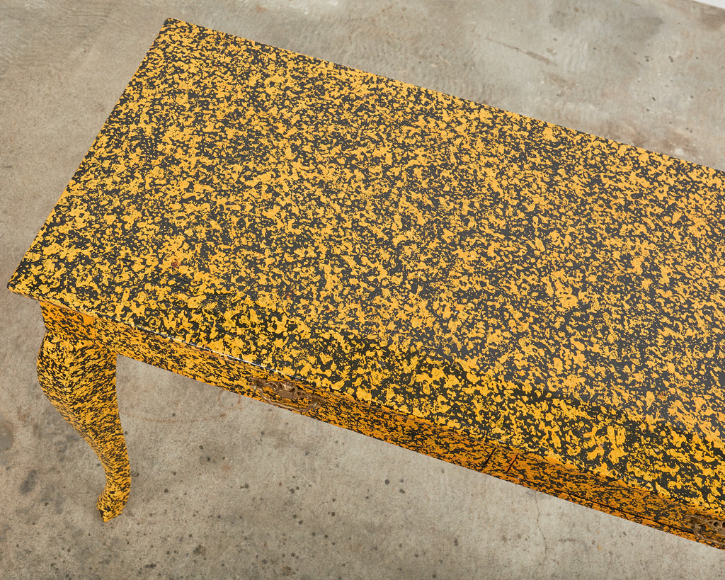 Queen Anne Style Console or Desk Speckled by Ira Yeager