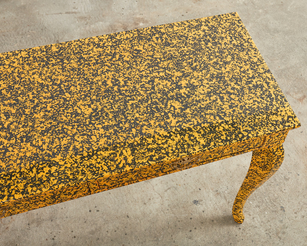 Queen Anne Style Console or Desk Speckled by Ira Yeager