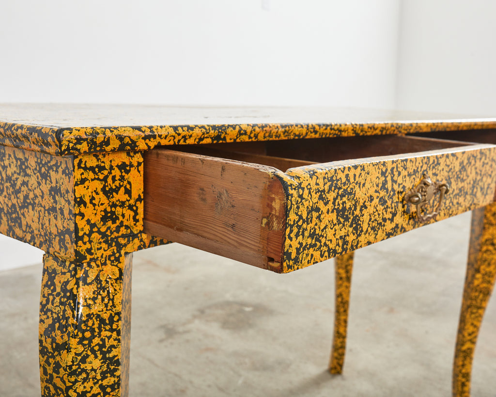 Queen Anne Style Console or Desk Speckled by Ira Yeager