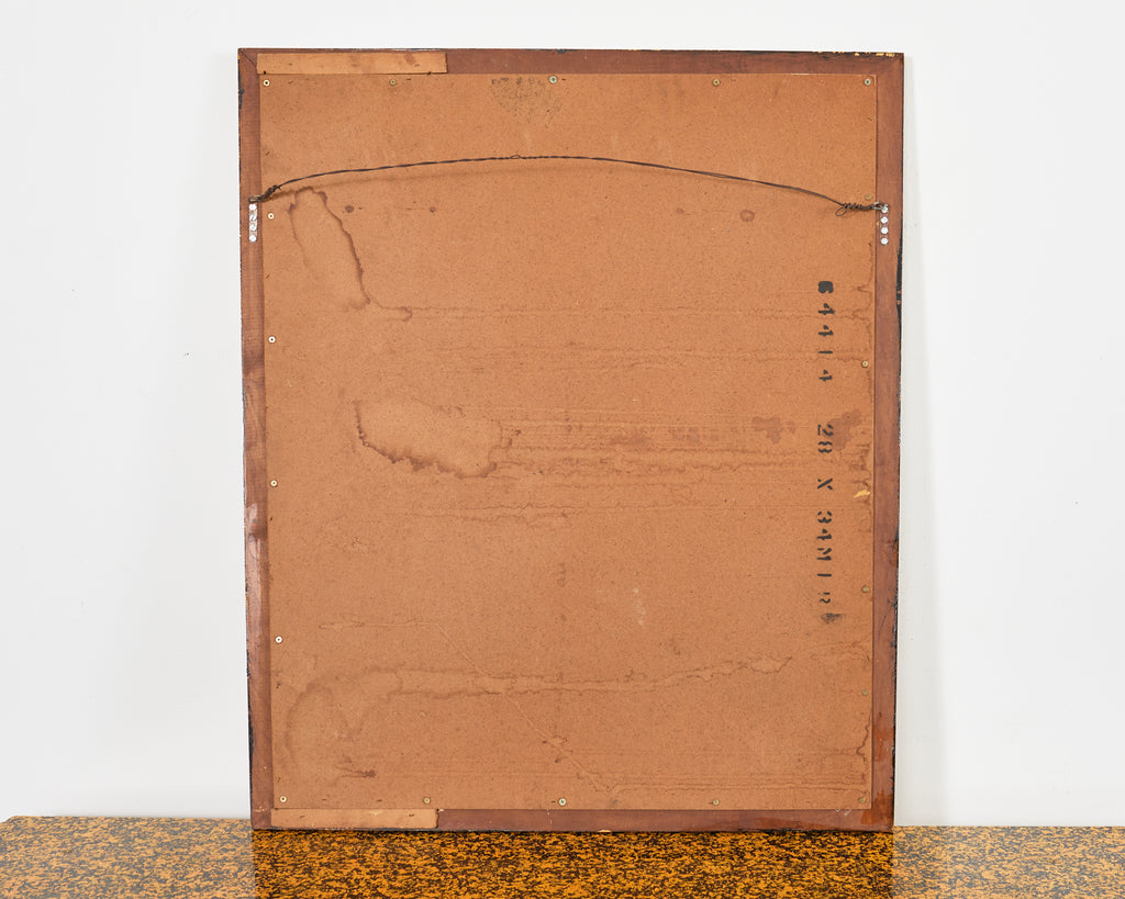 Folk Art Lacquer Speckled Mirror by Artist Ira Yeager