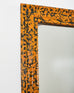 Folk Art Lacquer Speckled Mirror by Artist Ira Yeager