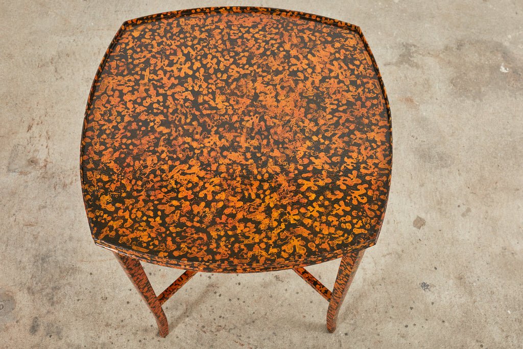 English Regency Style Center Table Speckled by Ira Yeager