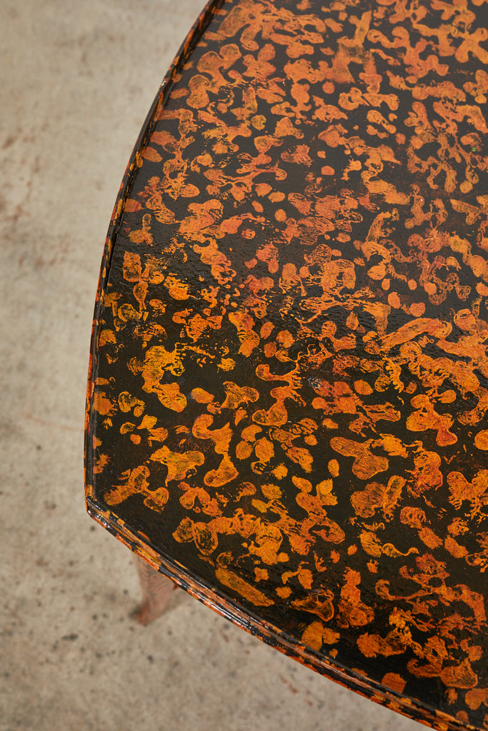 English Regency Style Center Table Speckled by Ira Yeager