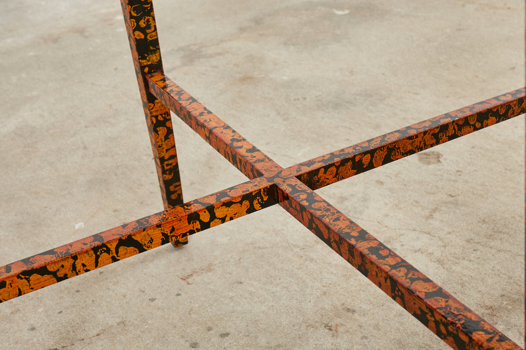 English Regency Style Center Table Speckled by Ira Yeager