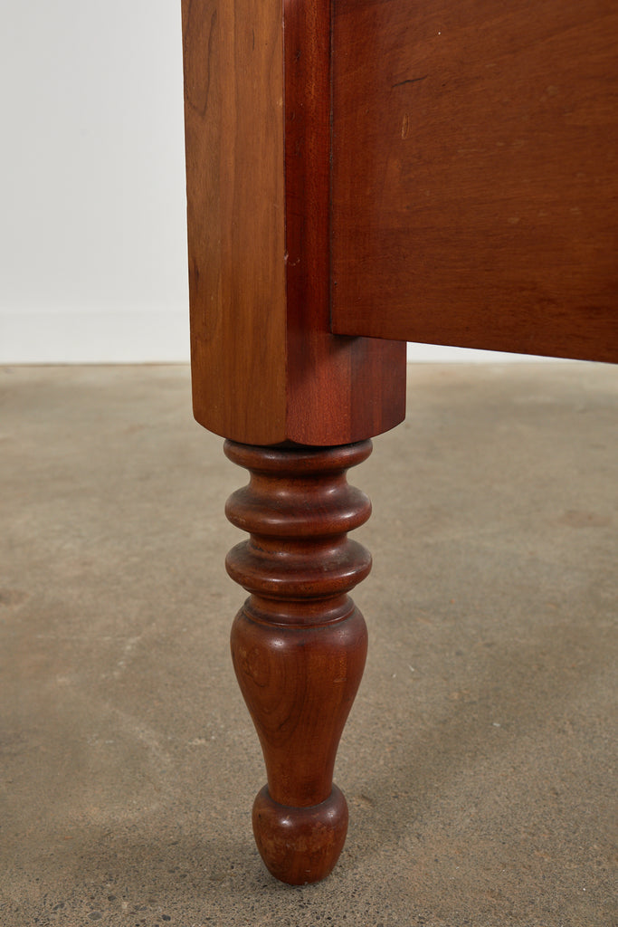 American Classical Bobbin Turned Fruitwood Spindle Bed