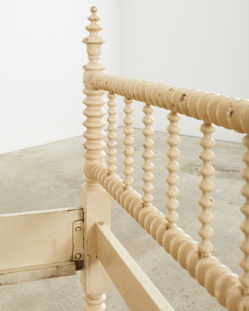 American Classical Jenny Lind Bobbin Turned Painted Spool Bed