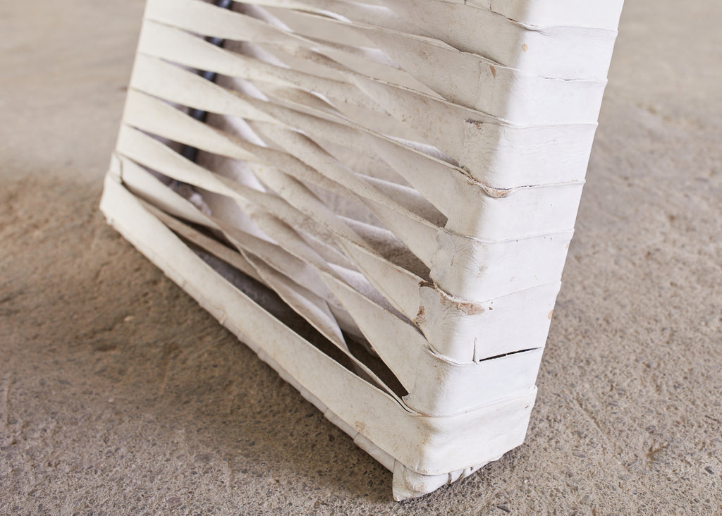 Set of Four Post Modern Sculptural Leather Strap Chairs