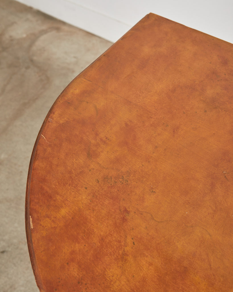 French Neoclassical Style Faux Marble Console by Ira Yeager