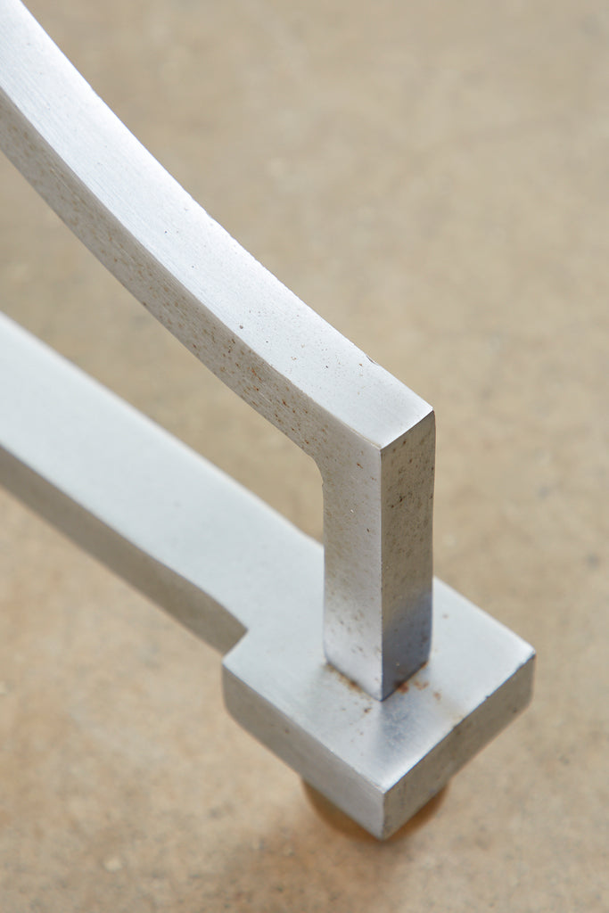 Maison Jansen Style Steel and Bronze Center Table