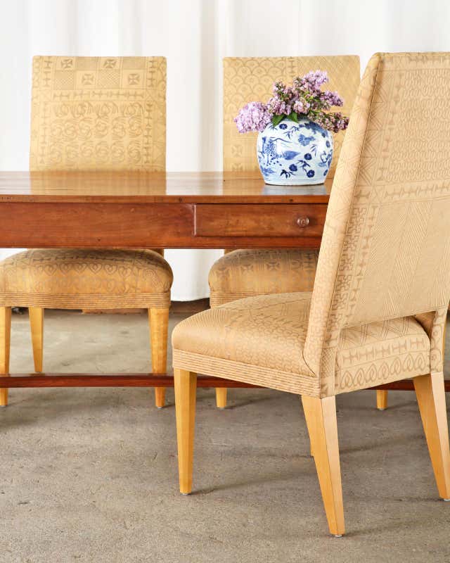 Set of Six John Hutton for Donghia Fortuny Dining Chairs