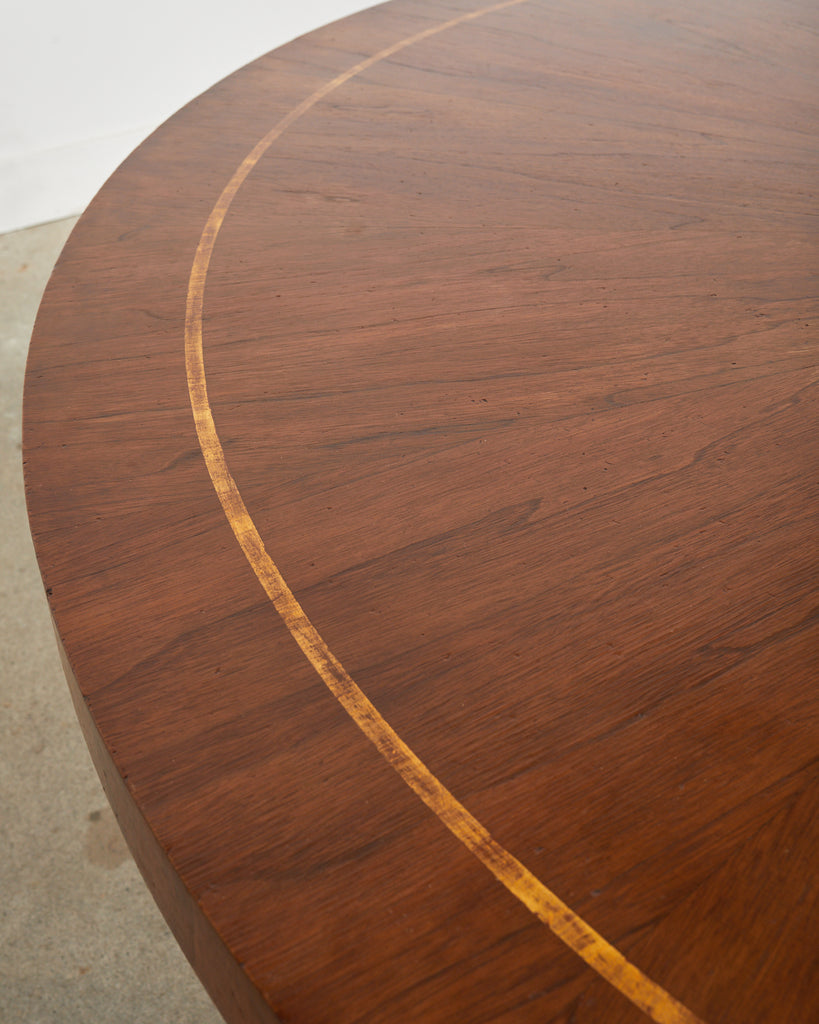 Grand Italian Neoclassical Style Round Tulip Dining or Center Table