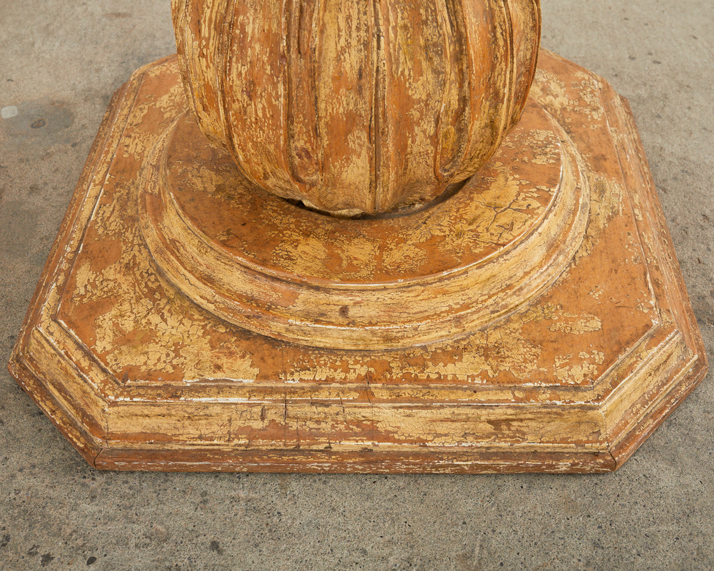 Grand Italian Neoclassical Style Round Tulip Dining or Center Table