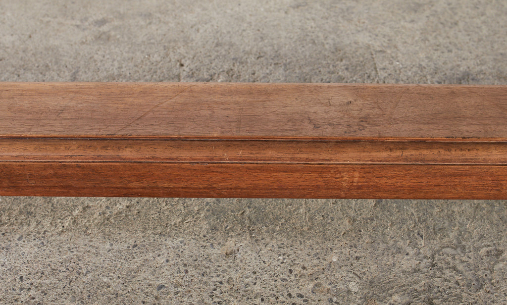 Country French Provincial Fruitwood Farmhouse Trestle Dining Table