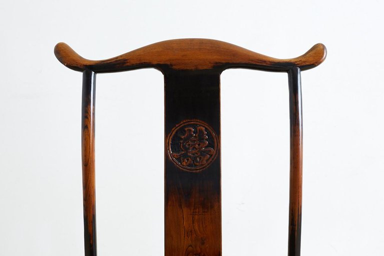 Chinese Yoke Back Official's Hat Chairs