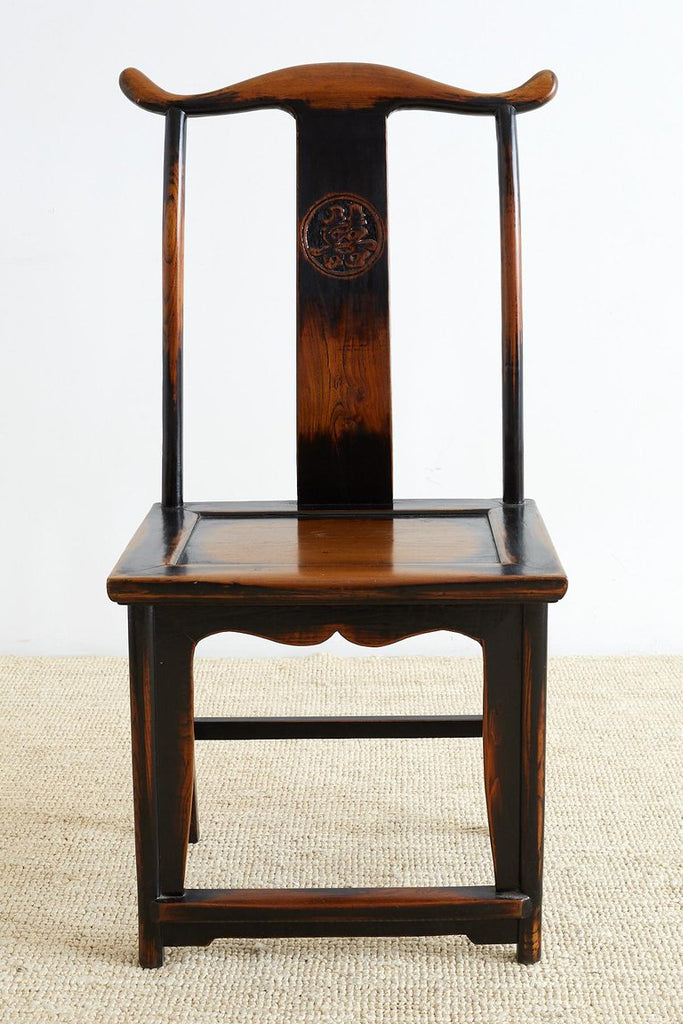 Chinese Yoke Back Official's Hat Chairs