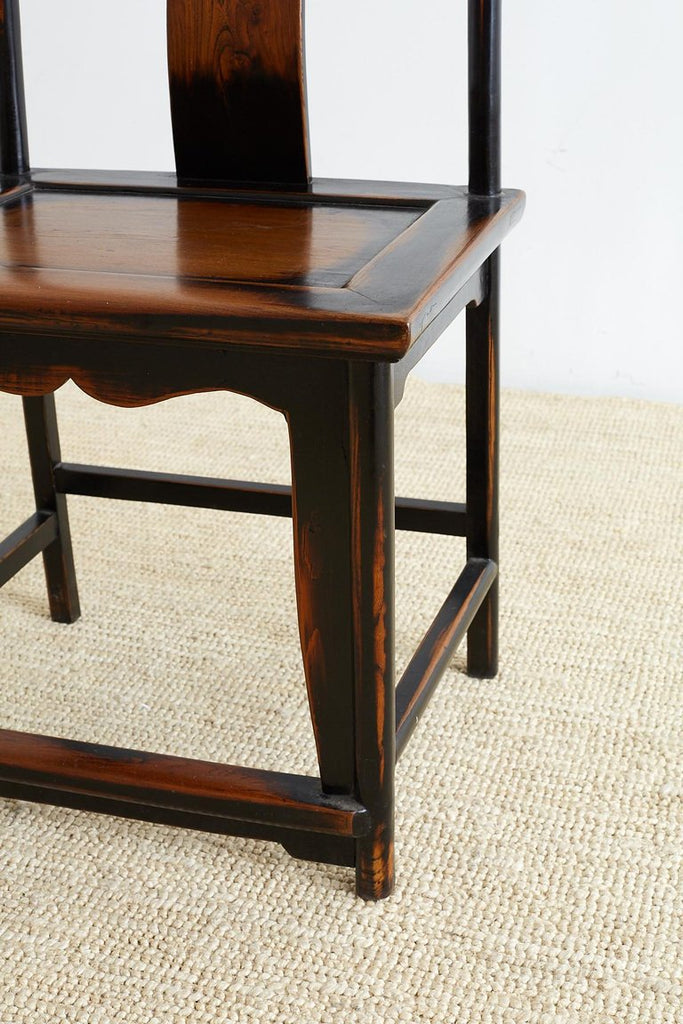 Chinese Yoke Back Official's Hat Chairs