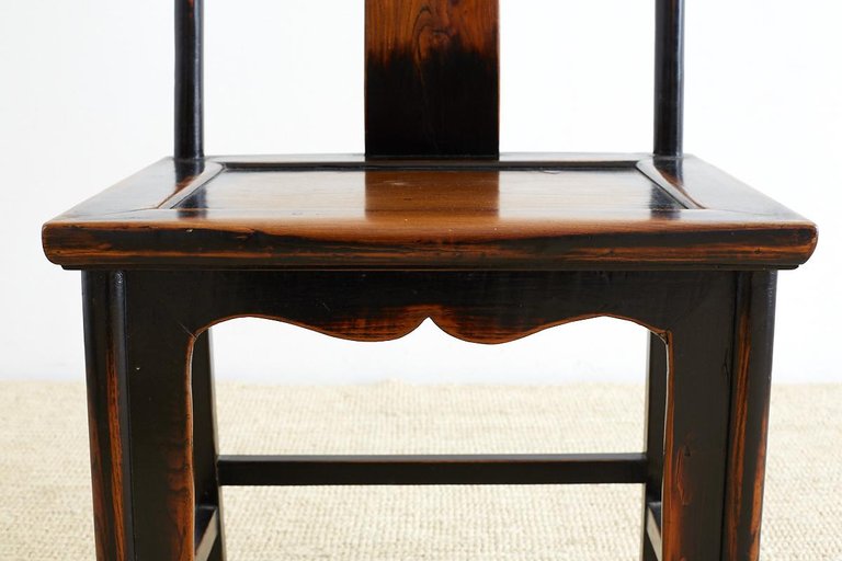 Chinese Yoke Back Official's Hat Chairs