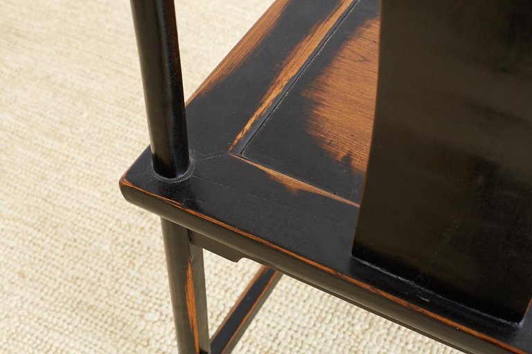 Chinese Yoke Back Official's Hat Chairs