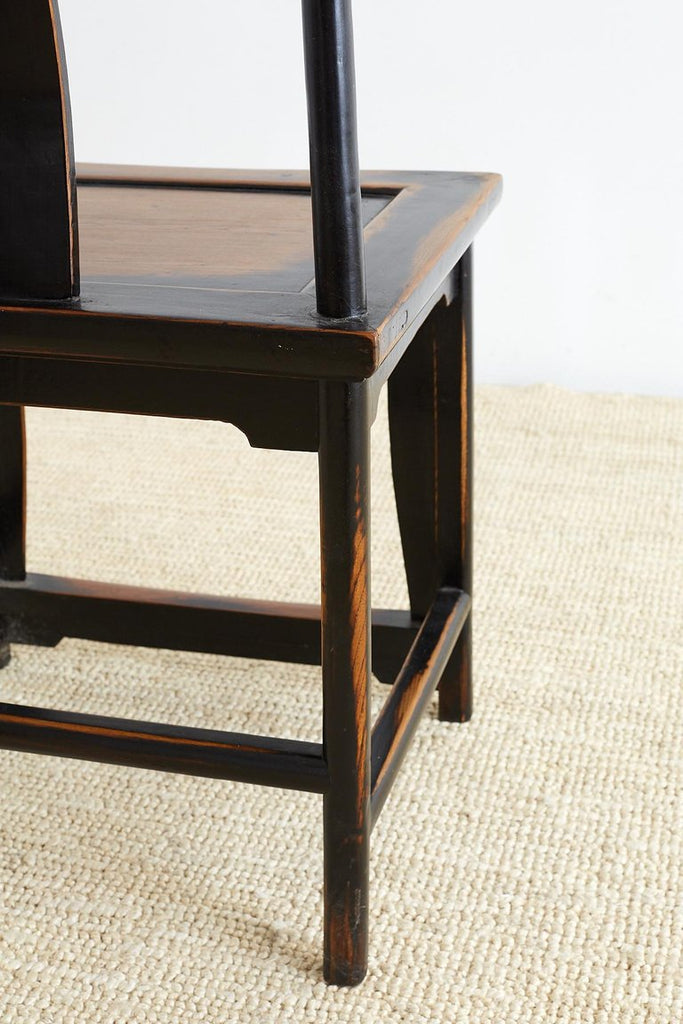 Chinese Yoke Back Official's Hat Chairs