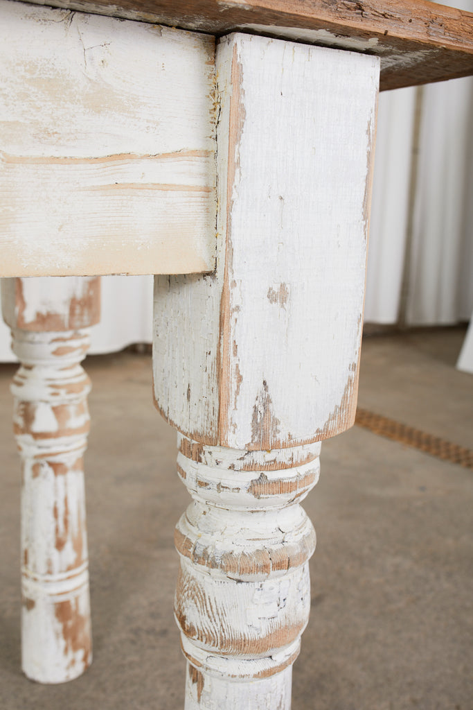 American Country Reclaimed Pine Farmhouse Dining Table