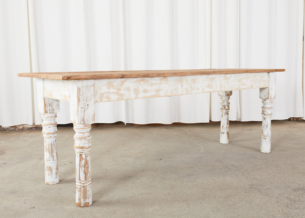 American Country Reclaimed Pine Farmhouse Dining Table