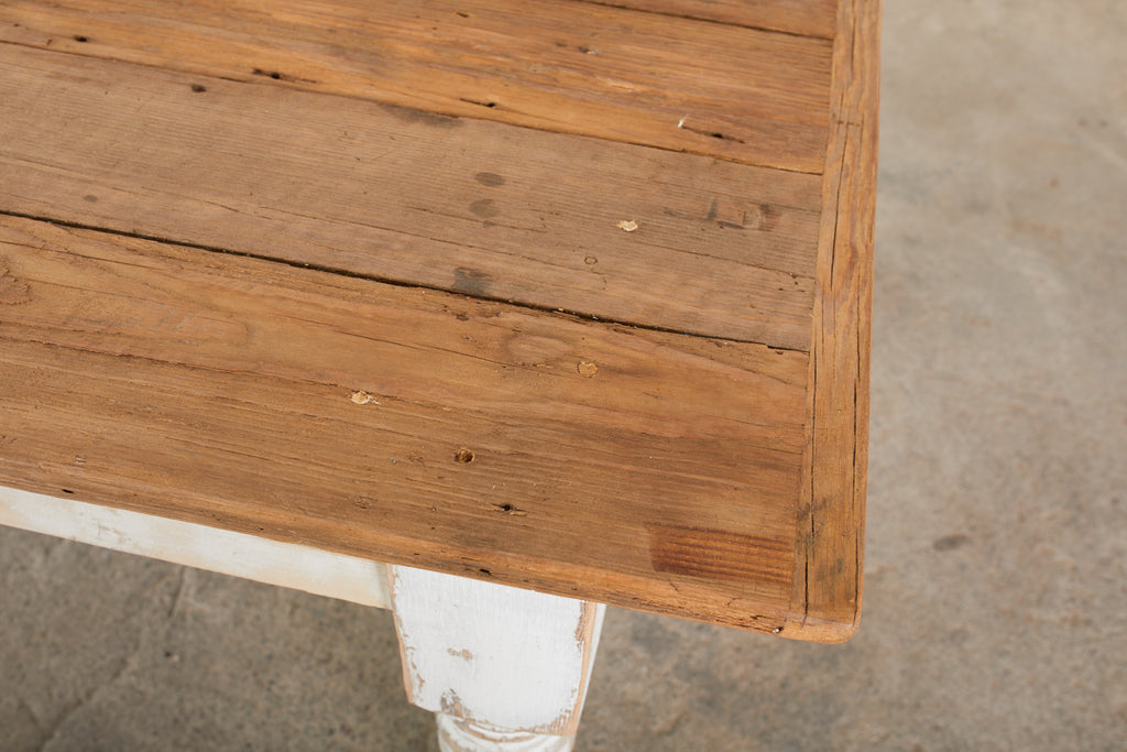 American Country Reclaimed Pine Farmhouse Dining Table