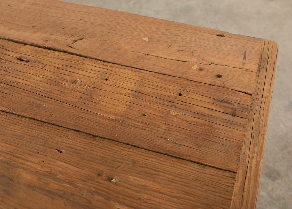 American Country Reclaimed Pine Farmhouse Dining Table