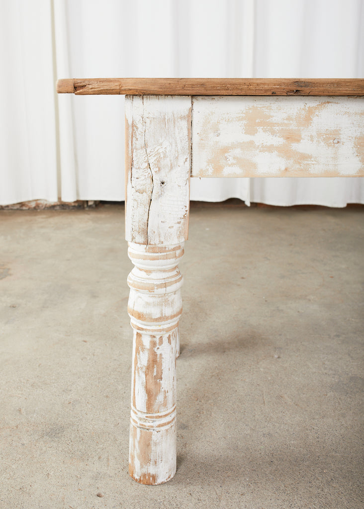 American Country Reclaimed Pine Farmhouse Dining Table