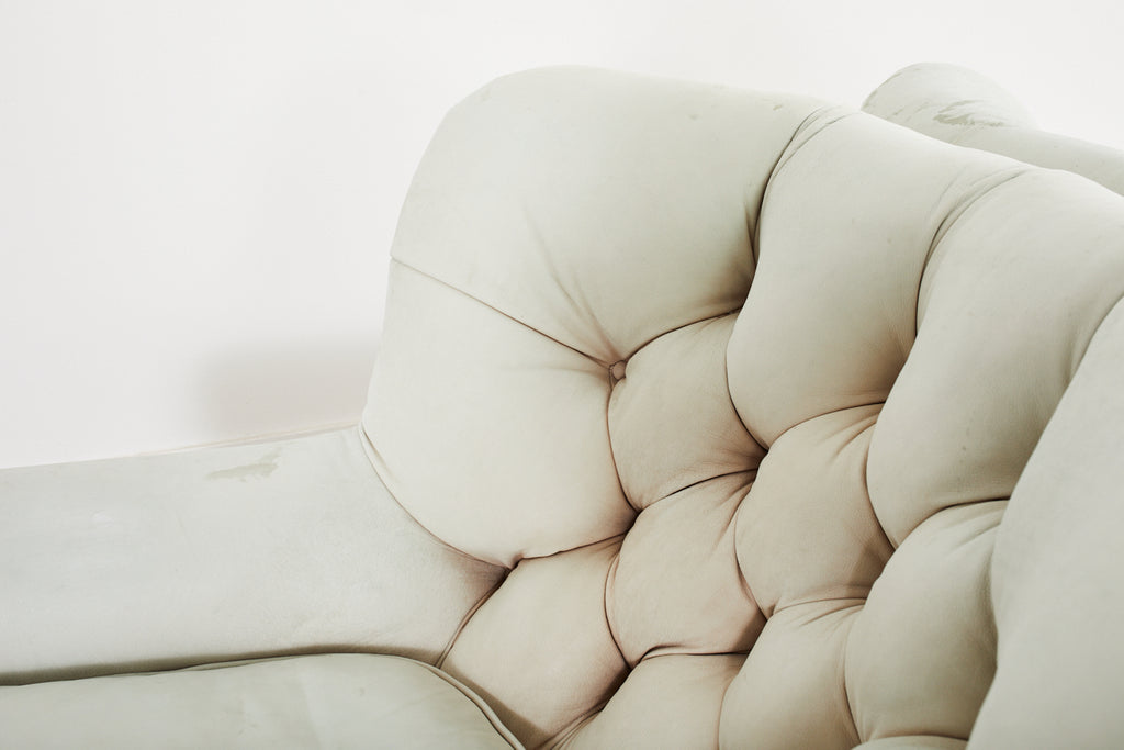 Pair of Ralph Lauren Attributed Leather Writers Wingback Chairs with Ottoman