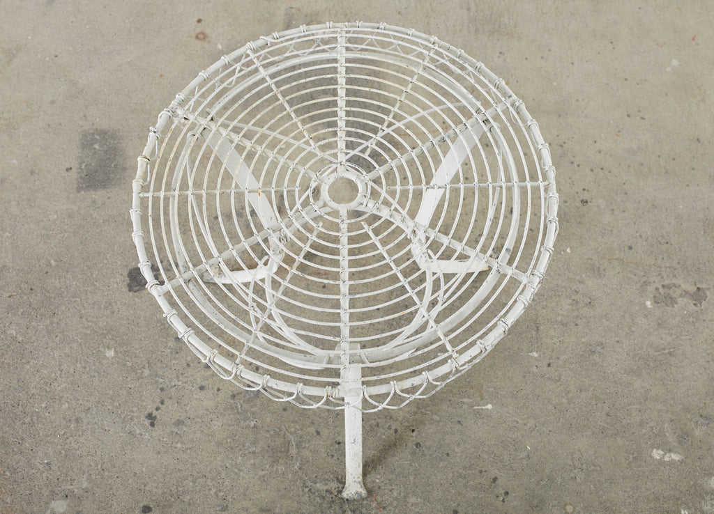 Pair of French Art Nouveau Style Iron Wire Garden Tables