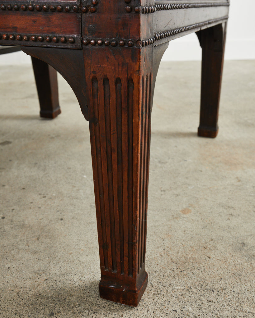 19th Century French Napoleon III Walnut Daybed or Bench