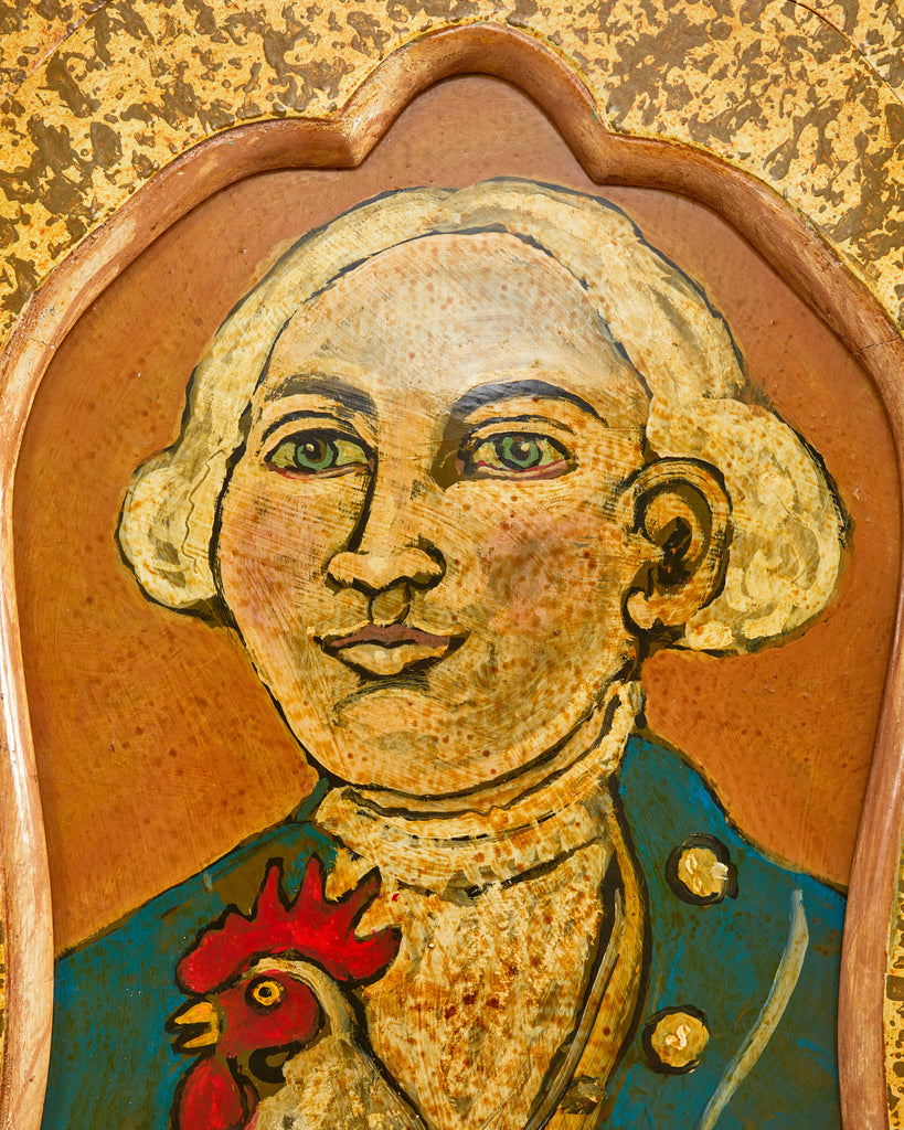 Venetian Rococo Style Walnut Secretary Lacquered by Ira Yeager