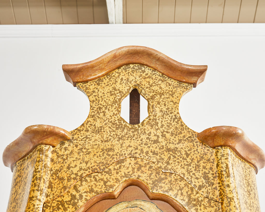 Venetian Rococo Style Walnut Secretary Lacquered by Ira Yeager