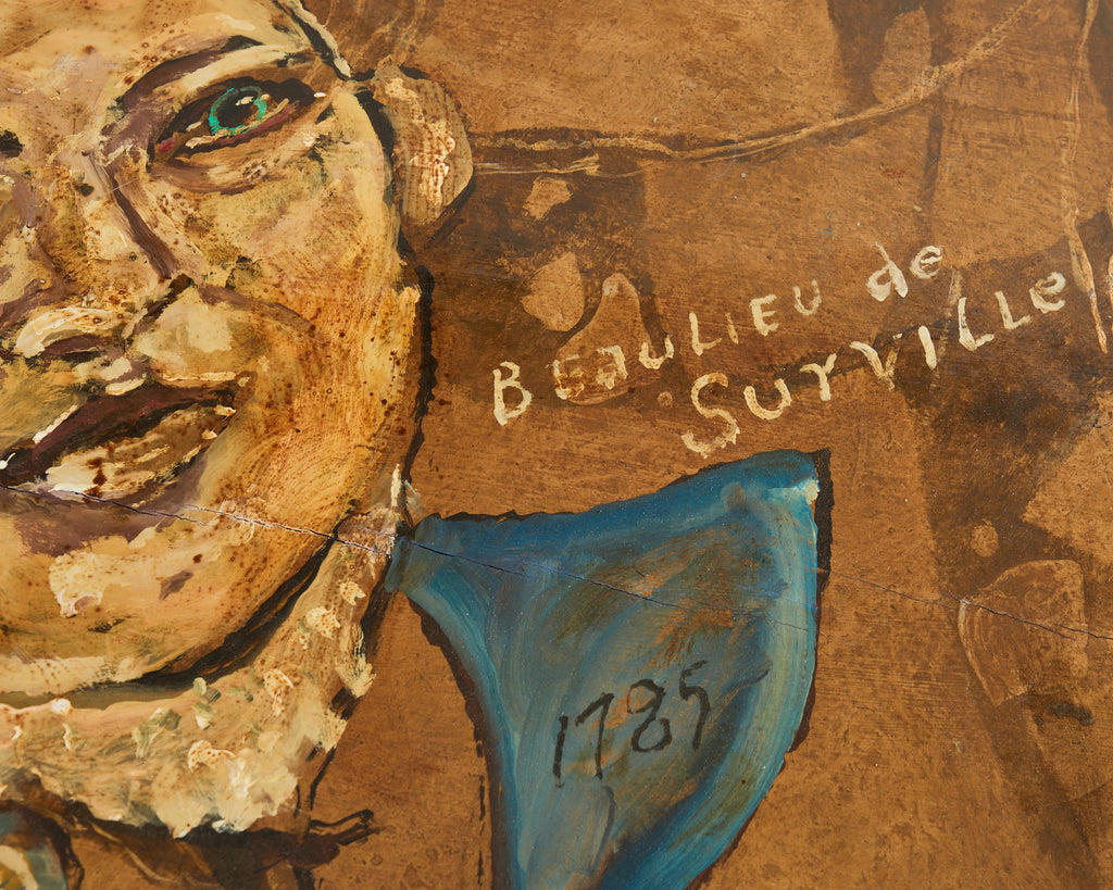 Louis XIV Style Center Table Painted by Artist Ira Yeager