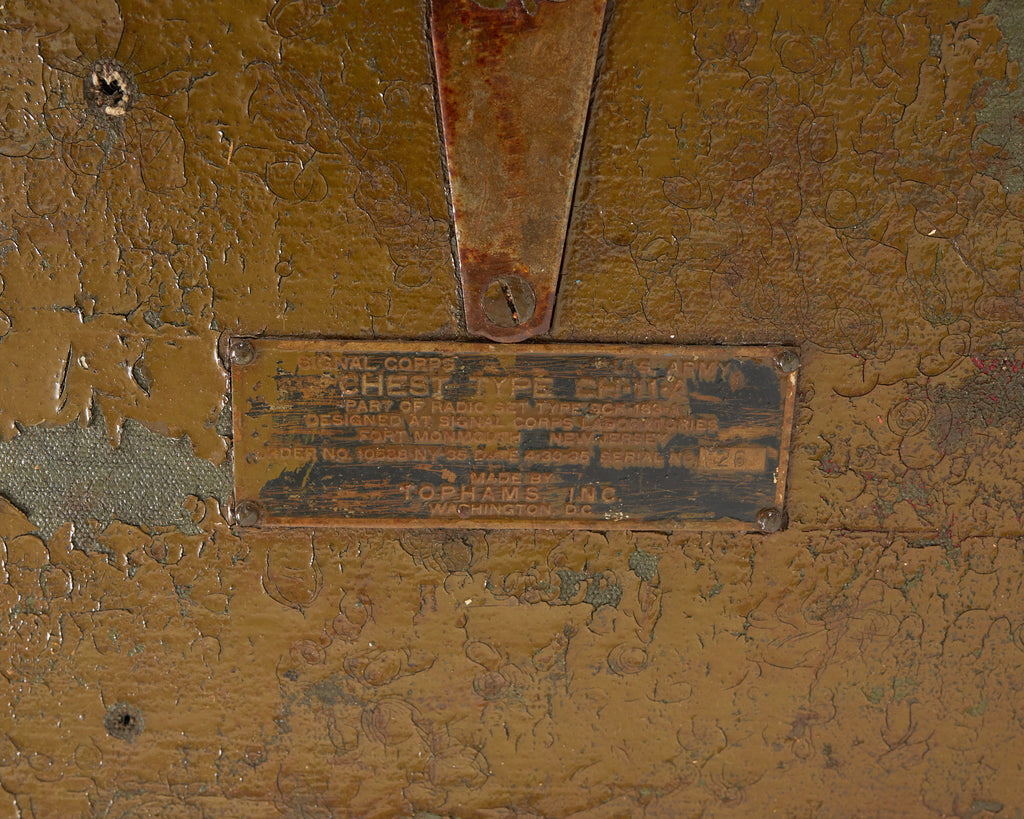 WWI Era Military Trunk Painted by Artist Ira Yeager