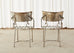 Set of Eight Metal Garden Dining Armchairs by Arhaus