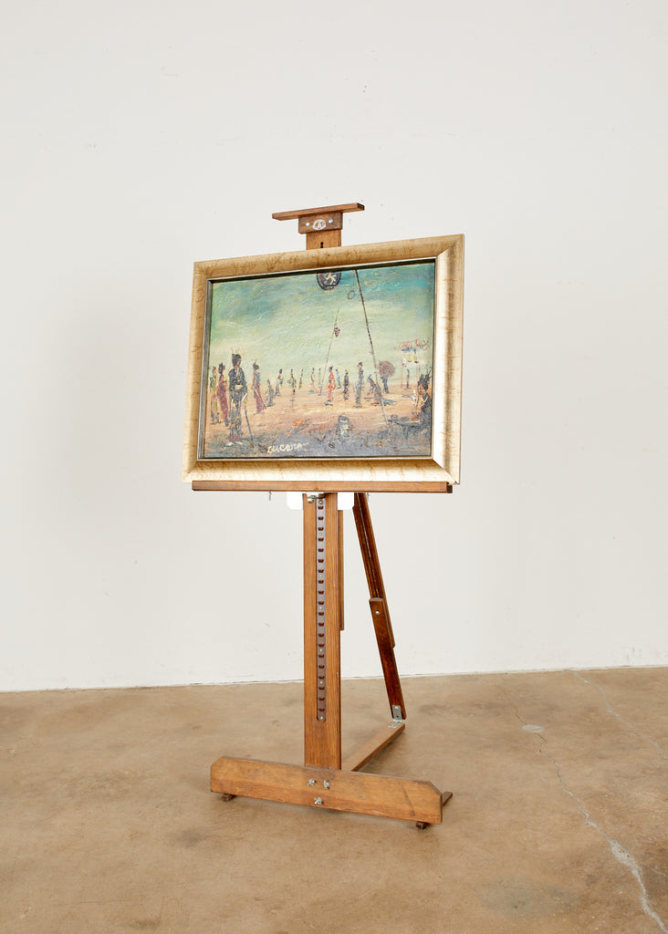 Pascal Cucaro Oil Canvas Mid-Century Painting