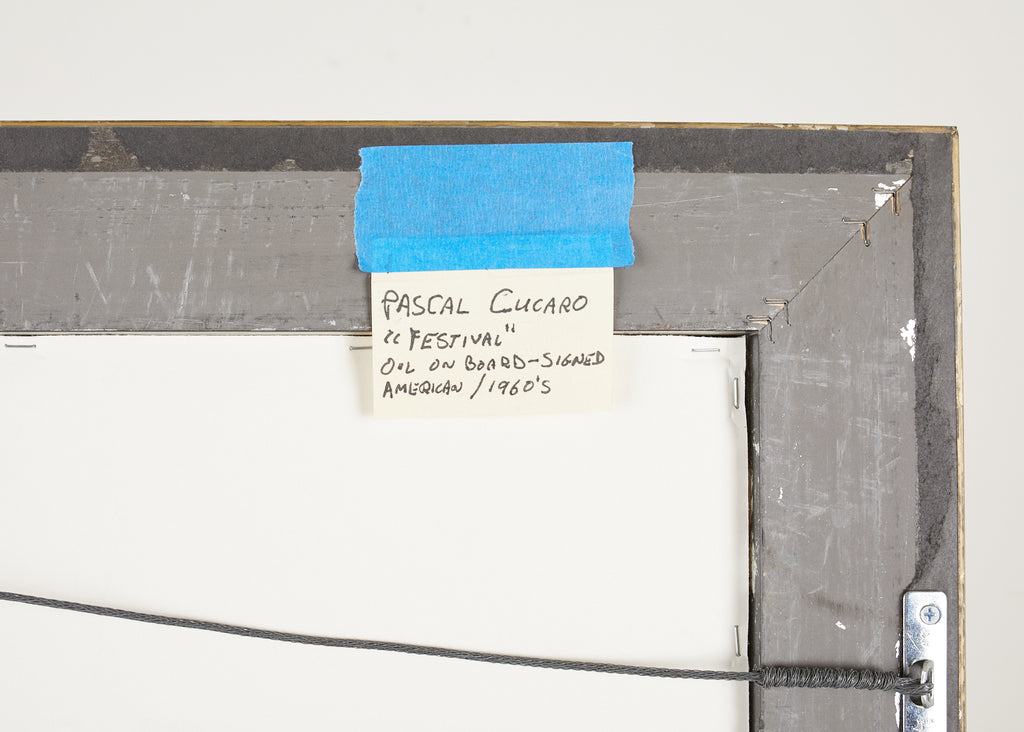 Pascal Cucaro Oil Canvas Mid-Century Painting