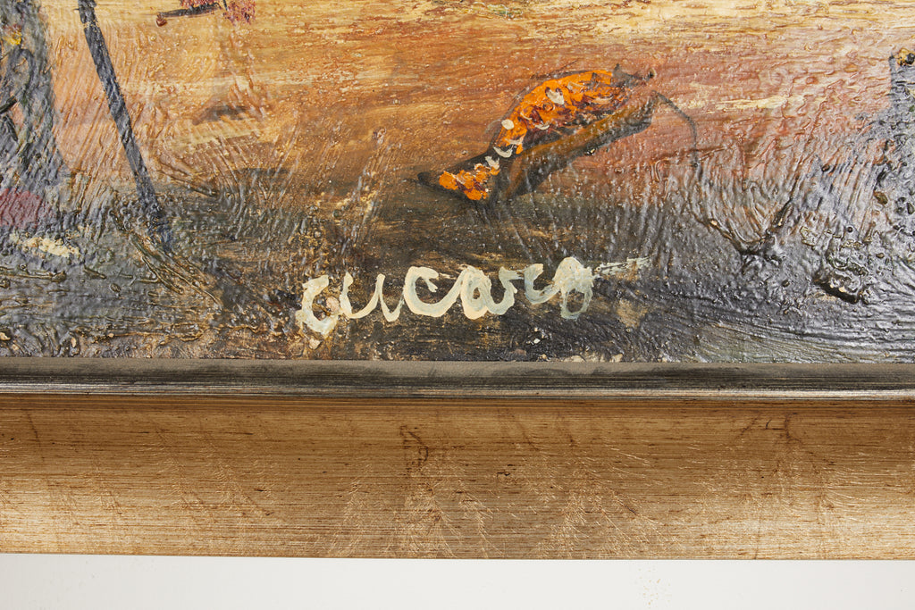 Pascal Cucaro Oil Canvas Mid-Century Painting