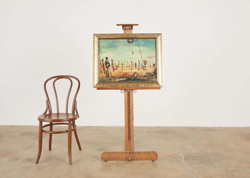 Pascal Cucaro Oil Canvas Mid-Century Painting